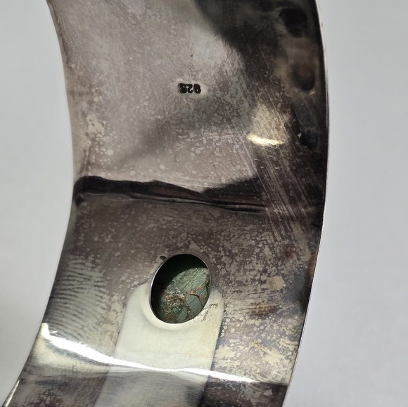 Sterling Silver 925 Multicolor Stone Turquoise Native American Bracelet - Picture 11 of 13